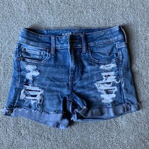 American Eagle MIDI Next Level Stretch Jean Shorts